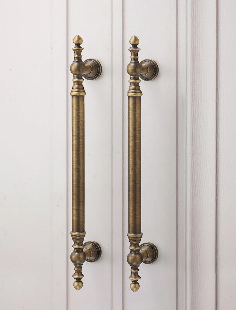 Solid Brass Neoclassical Cabinet Pulls & Knobs - Furniture Hardware - #7 / 1pc
