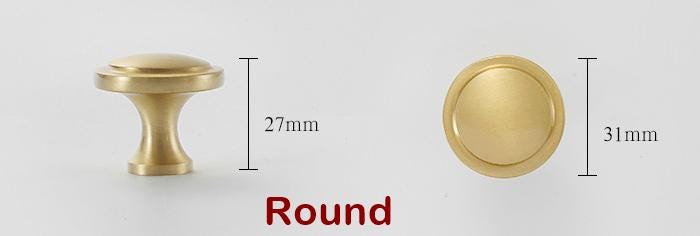 Solid Brass Round Cabinet Cup Pulls - Antique Bronze Finish Hardware - Brass 171mm / 1pc