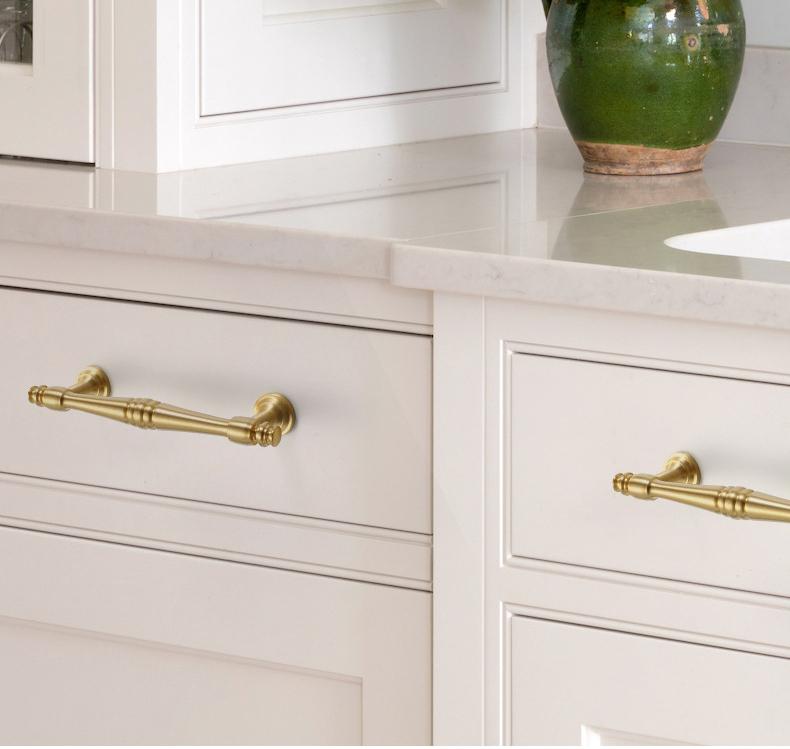 Solid Brass Round Cabinet Pulls & Knobs - Antique Bronze Finish - Round 32mm Silver / 1pc