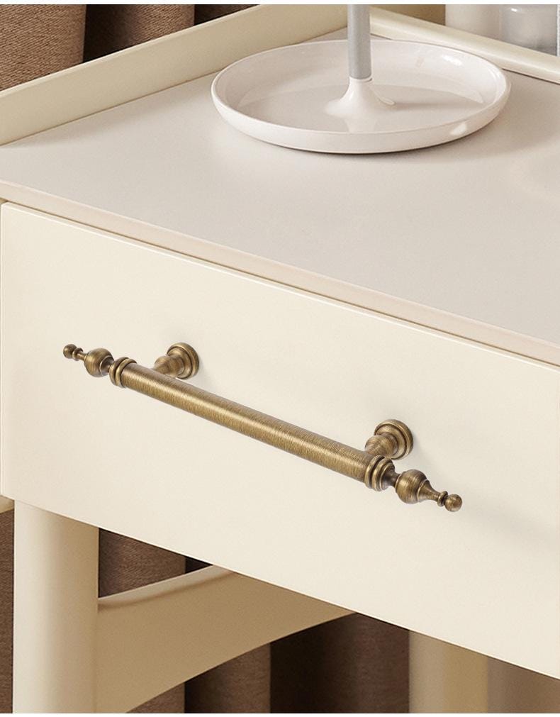 Solid Brass Round Cabinet Pulls & Knobs - Antique Bronze Finish - #1 - 96mm Brass / 1pc