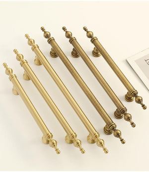 Solid Brass Round Cabinet Pulls & Knobs - Antique Bronze Finish - #1 - 96mm Bronze / 1pc