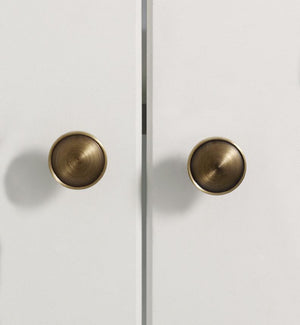 Solid Brass Round Cabinet Pulls & Knobs - Antique Bronze Finish - #1 - 128mm / 1pc