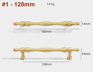 Solid Brass Round Cabinet Pulls & Knobs - Bronze Finish Hardware - #1 - 160mm / 1pc