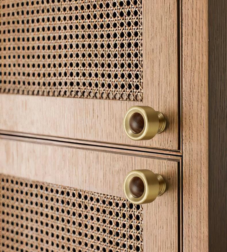 Solid Brass Round Cabinet Pulls & Knobs - Bronze Finish Hardware - #3 Bronze 25mm / 1pc