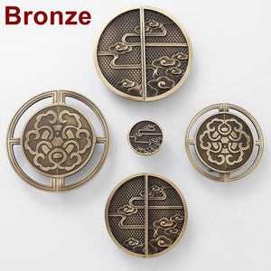 Solid Brass Round Cabinet Pulls & Knobs - Bronze Finish Hardware - #3 Bronze / 1pc