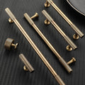 Solid Brass Round Cabinet Pulls & Knobs - Bronze Finish Hardware - Round / 1pc