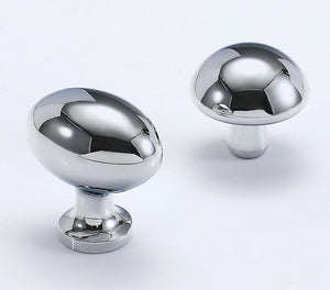 Solid Brass Round Cabinet Pulls & Knobs - Chrome Finish Hardware - #3 - 31mm / 1pc