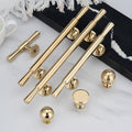 Solid Brass Round Cabinet Pulls & Knobs - Gold Finish for Cabinets - #1 - 25.5mm / 1pc