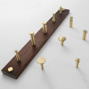 Solid Brass Round Cabinet Pulls & Knobs - Matte Gold Finish Hardware - #4 / 1pc