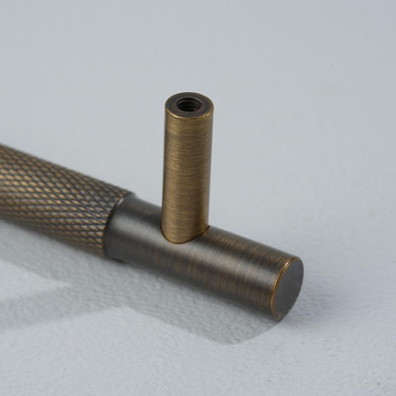 Solid Brass Round Cabinet Pulls & Knobs - Mid-Century Hardware - #4 - 160mm / 1 pc