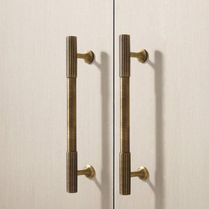 Solid Brass Round Cabinet Pulls & Knobs - Mid-Century Hardware - #1 - 160mm / 1pc