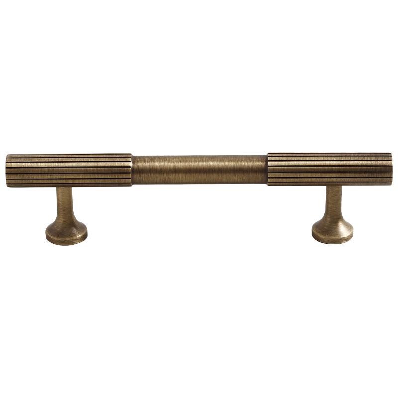 Solid Brass Round Cabinet Pulls & Knobs - Mid-Century Hardware - #1 - 256mm / 1pc