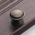 Solid Brass Vintage Cabinet Pulls & Knobs - Antique Bronze Finish - #6 / 1pc