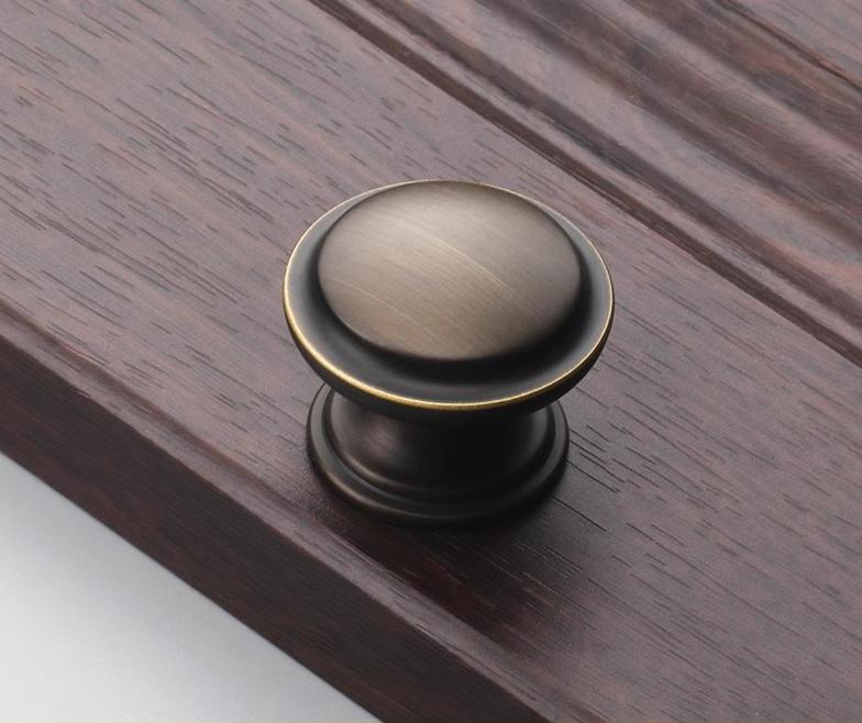 Solid Brass Vintage Cabinet Pulls & Knobs - Antique Bronze Finish - view 8