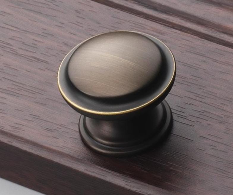 Solid Brass Vintage Cabinet Pulls & Knobs - Antique Bronze Finish - view 9
