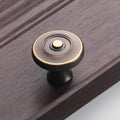 Solid Brass Vintage Cabinet Pulls & Knobs - Antique Bronze Finish - #10 / 1pc