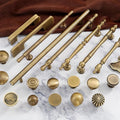 Solid Brass Vintage Cabinet Pulls & Knobs - Antique Bronze Finish - #1 - 15mm / 1pc
