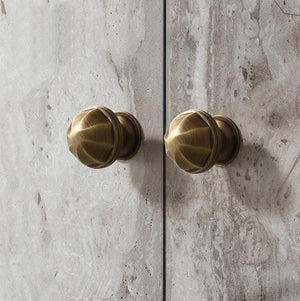 Solid Brass Vintage Cabinet Pulls & Knobs - Antique Bronze Finish - view 4