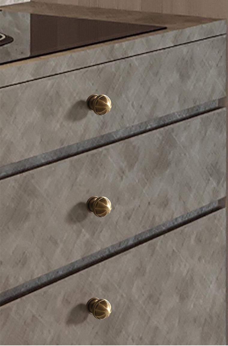 Solid Brass Vintage Cabinet Pulls & Knobs - Antique Bronze Finish - view 5