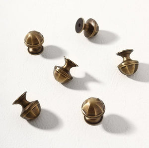 Solid Brass Vintage Cabinet Pulls & Knobs - Antique Bronze Finish - view 8