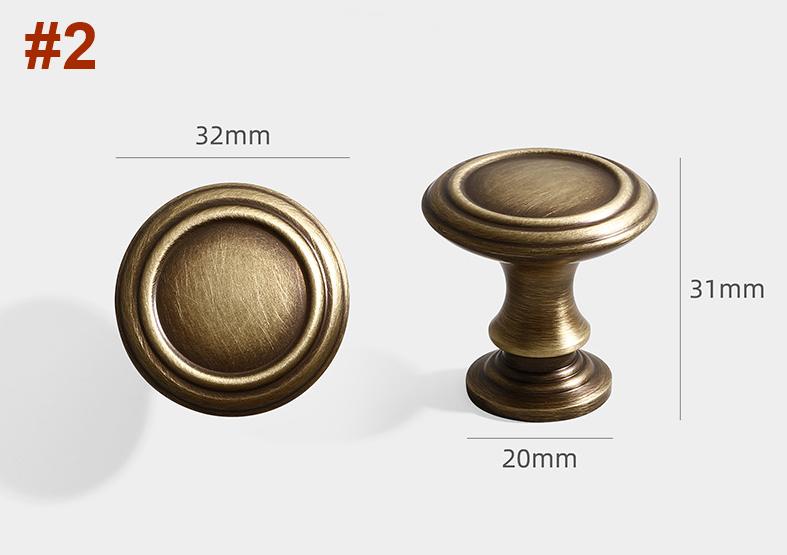 Solid Brass Vintage Cabinet Pulls & Knobs - Antique Bronze Finish - #3 Brass 96mm / 1pc