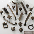 Solid Brass Vintage Cabinet Pulls & Knobs - Dark Bronze Finish - #1 / 1pc