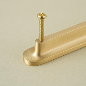 Solid Brass Vintage Cabinet Pulls & Knobs - Matte Gold Finish - #4 - 20mm / 1pc