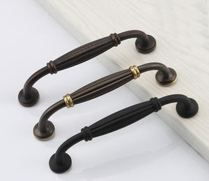 Solid Brass Vintage Cabinet Pulls & Knobs - Red Bronze Finish - #2 / 1pc