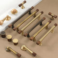 Solid Brass Wood Cabinet Pulls & Knobs - Bronze Finish for Cabinets - #1 / 1pc