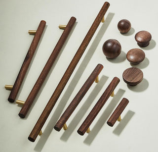 Mid-Century Wood Cabinet Pulls, T-Bars & Knobs - #1 - 30mm
