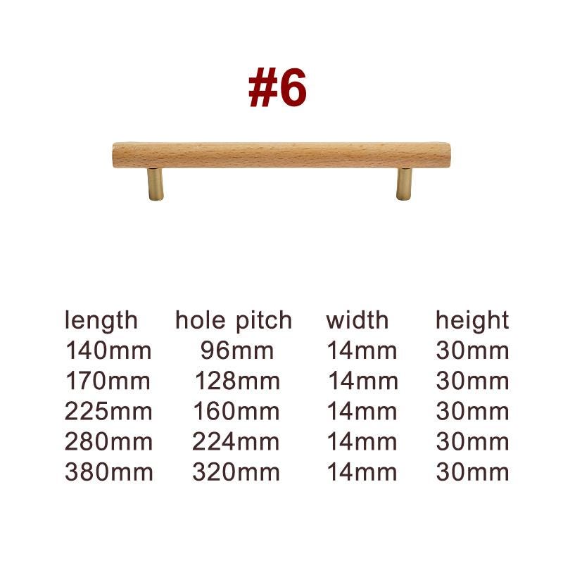 Scandinavian Wood Cabinet Pulls, T-Bars & Knobs - #2