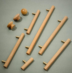 Scandinavian Wood Cabinet Pulls, T-Bars & Knobs - #5