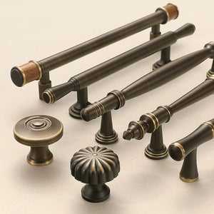 Solid Brass Wood Cabinet Pulls & Knobs - Vintage Furniture Hardware - #5 - 96mm / 1pc
