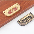 Solid Brass Wood Flush Cabinet Pulls - Bronze Finish for Cabinets - Coffee / 1pc