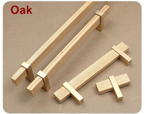 Wood Cabinet Pulls & Knobs - Minimalist Hardware for DIY Projects - #2 Walnut / 1pc