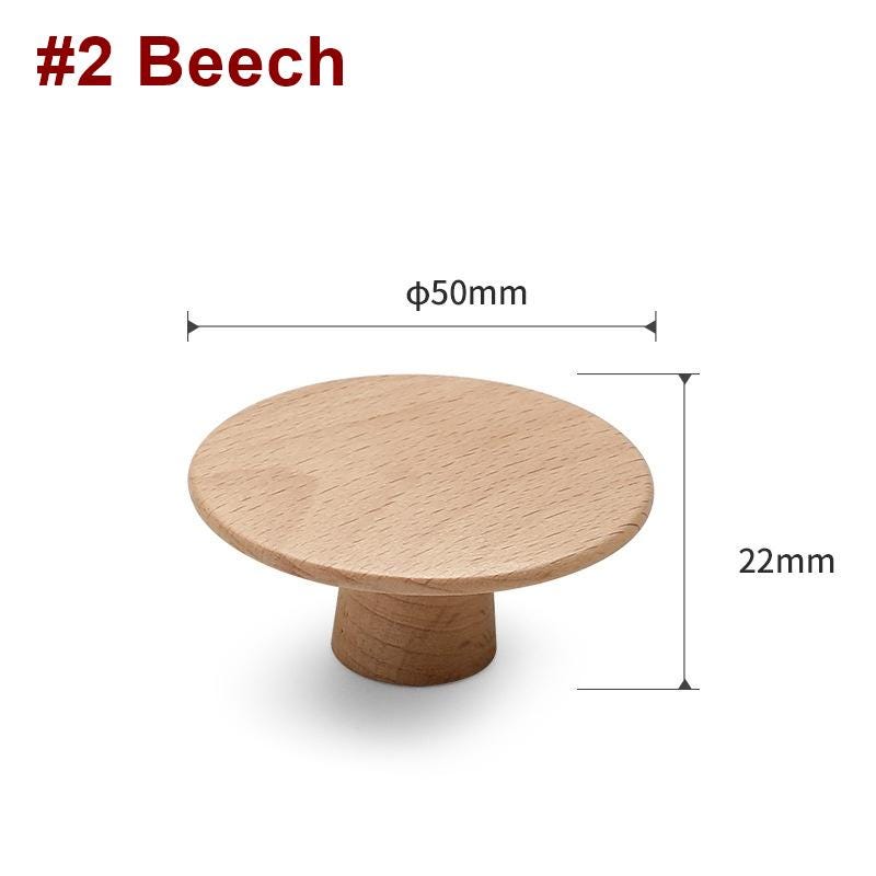 Wood Cabinet Pulls & Knobs - Minimalist Hardware for DIY Projects - view 4