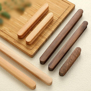 Wood Cabinet Pulls & Knobs - Rustic Hardware Decorative Hardware - Beech 128mm / 1pc