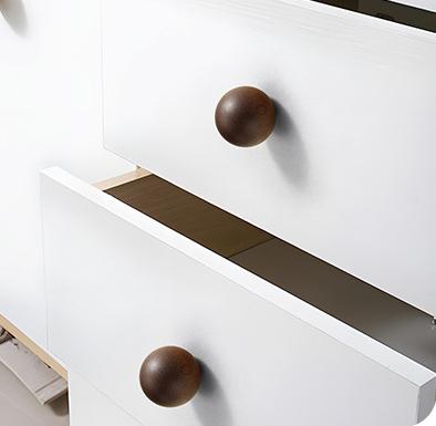 Wood Round Cabinet Pulls & Knobs - Minimalist Decorative Hardware - #5 Oak 30mm / 1pc