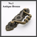 Zinc Alloy Floral Door Knocker Ring Pulls - Antique Bronze Finish - No.1 AntBronze 102mm / 1pc