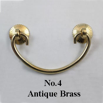 Zinc Alloy Floral Door Knocker Ring Pulls - Antique Bronze Finish - No.2 Ant.Bronze 85mm / 1pc