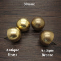Brass Round Decorative Screw Nails - Antique Bronze Finish Hardware - 30mm Antique Bronze / 1pc