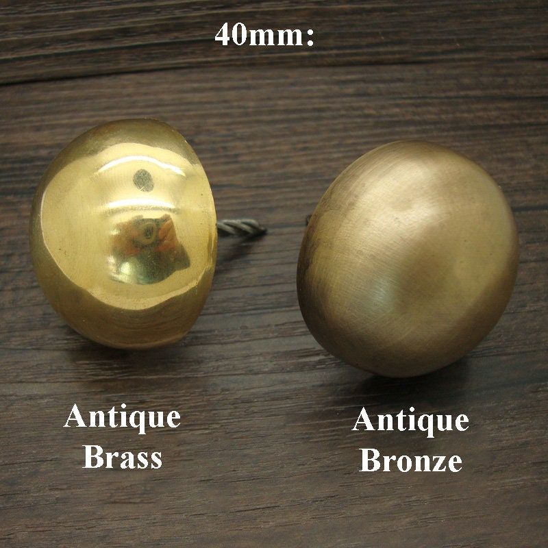Brass Round Decorative Screw Nails - Antique Bronze Finish Hardware - 30mm Antique Brass / 1pc