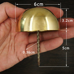Brass Round Decorative Screw Nails - Antique Bronze Finish Hardware - 40mm Antique Bronze / 10pcs