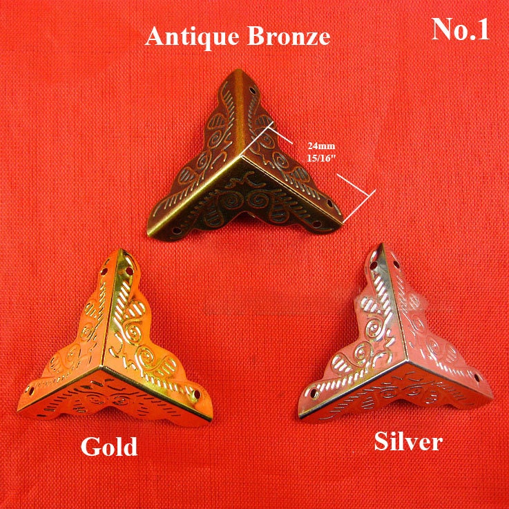 Brass Vintage Decorative Corner Protectors - Antique Bronze Finish - No.1 Ant.Bronze 25mm / 1pc