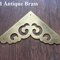 Brass Vintage Mounting Brackets - Antique Bronze Finish for Boxes - No.1 Ant. Brass 65mm / 1pc