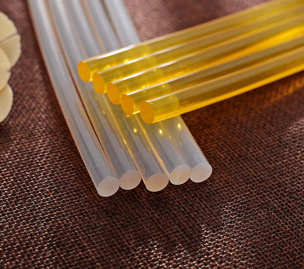 Translucent Hot Melt Glue Sticks Heating Gun Clear Adhesive Craft Repair White / Yellow 270x7 mm