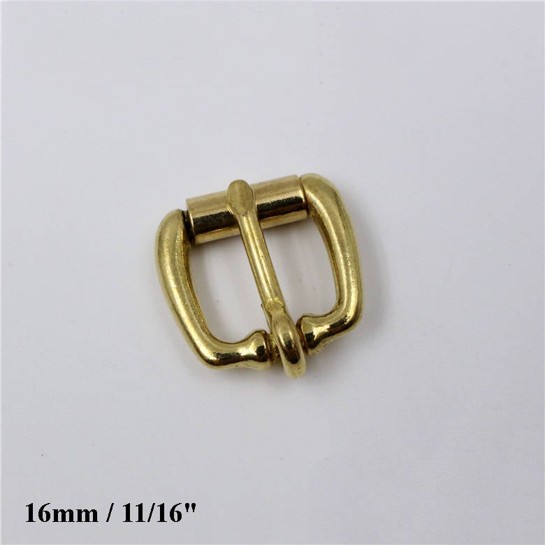 Solid Brass Roller Pin Belt Buckle Single Prong Tongue Heel Bar Strap Leather Craft Fix Repair Replacement 1/2" 13 16 20 22 25 29 32 38 mm