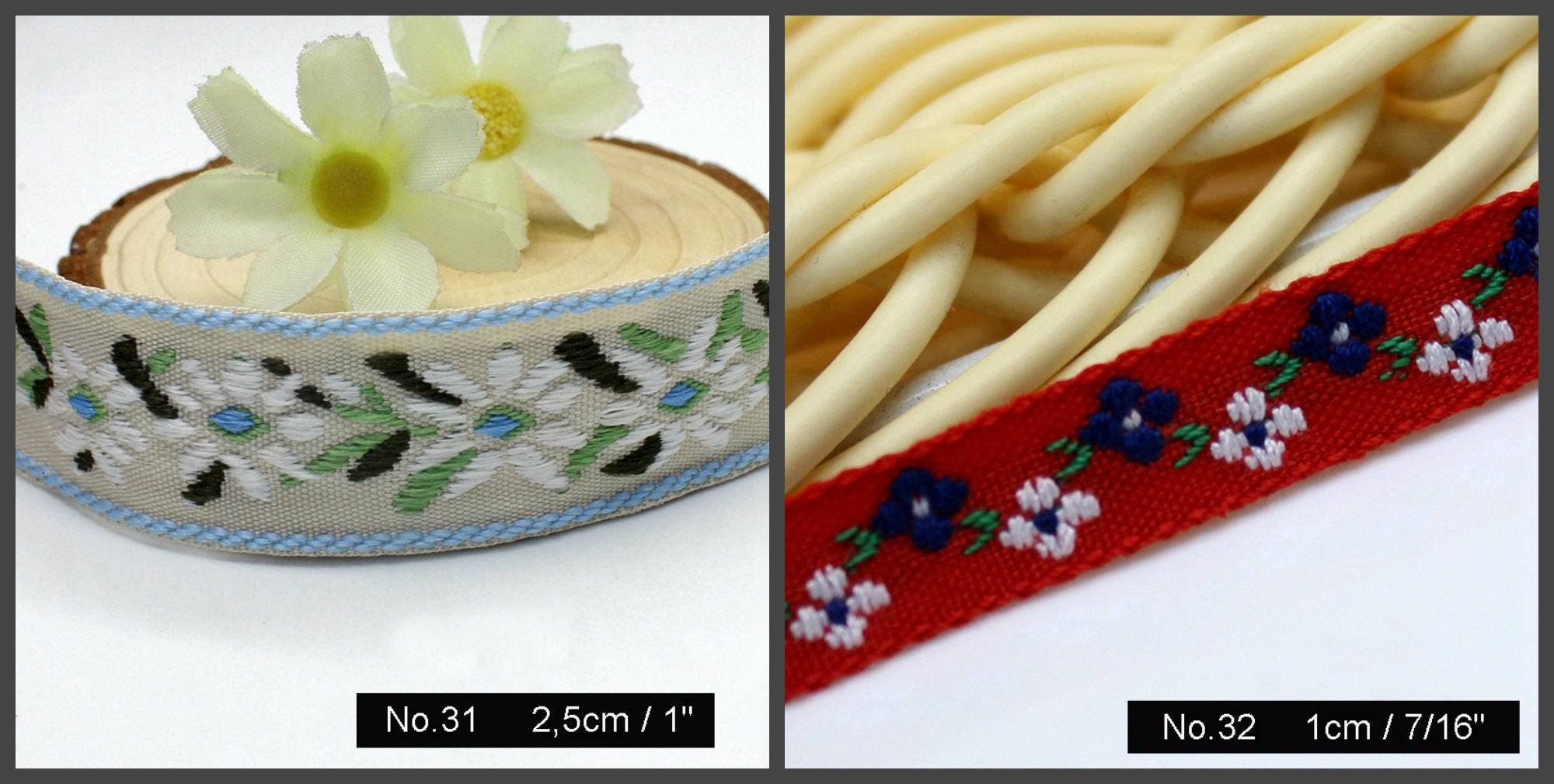 Vintage embroidery Trim Decorative Flowers DIY