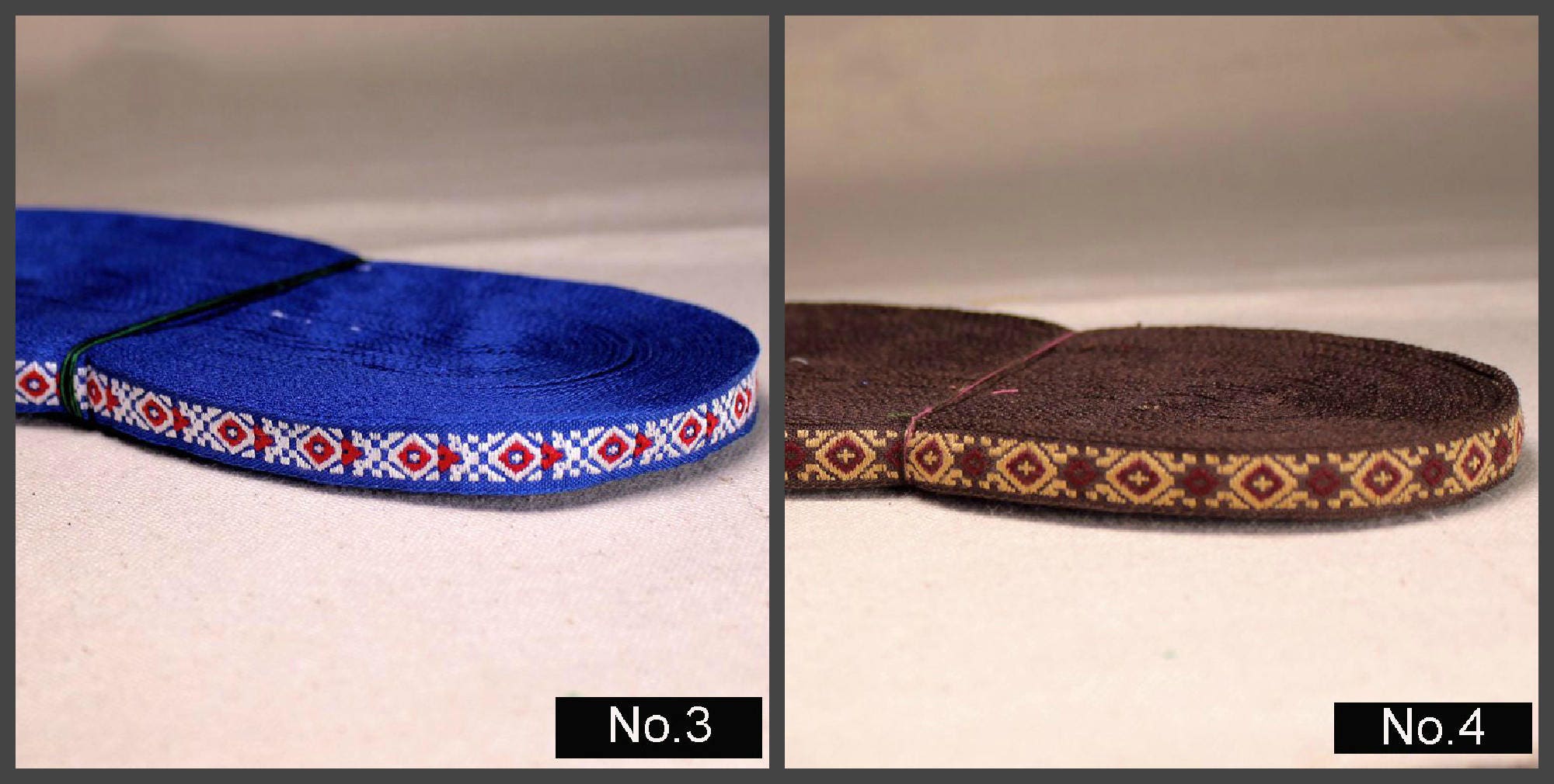 Jacquard Trim Wide Woven Border Sew Embroidered Ribbon Ethnic Geometric Sold by Yards Final Sale