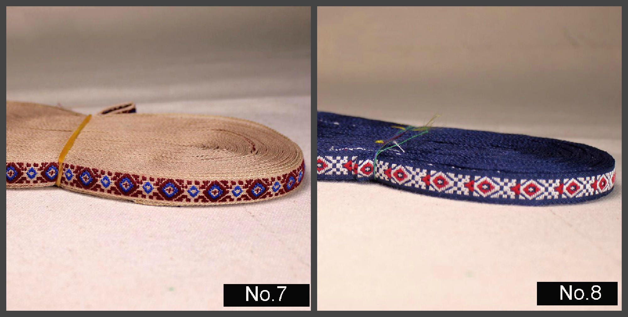 Jacquard Trim Wide Woven Border Sew Embroidered Ribbon Ethnic Geometric Sold by Yards Final Sale